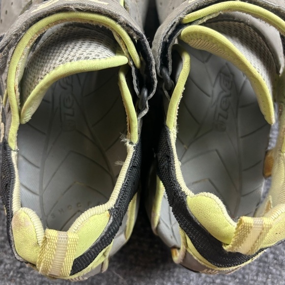 TEVA Women’s grey green/yellow waterproof Deacon sandal hiking shoe size: 9 - Picture 6 of 10